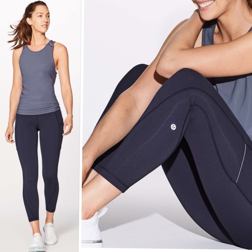 Lululemon Speed Up Tight 25" In Midnight Navy Leggings size 6